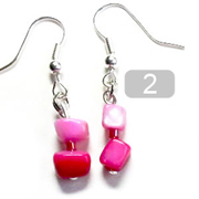 Boucles d'oreilles - nacre - 02